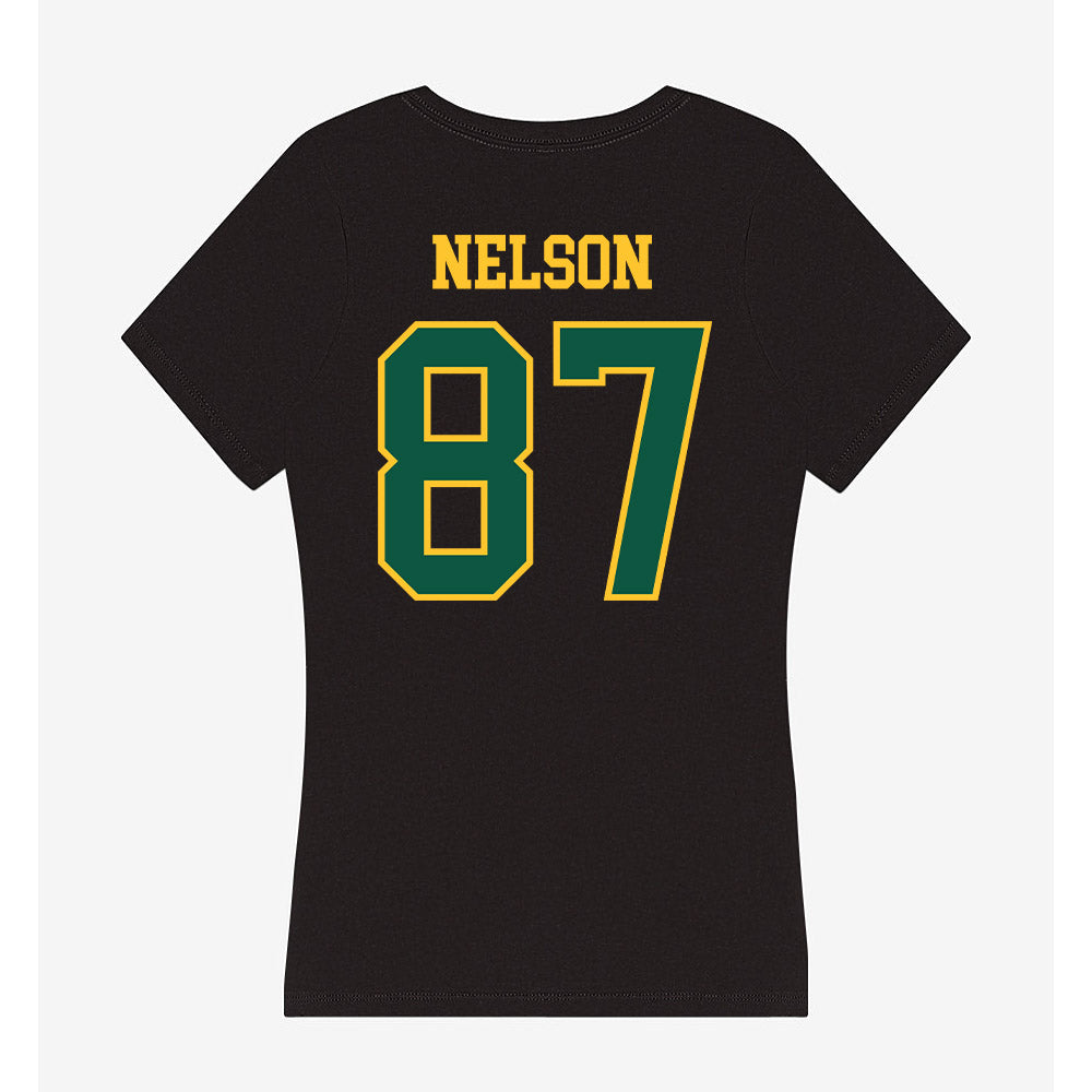 NDSU - NCAA Football : Noah Nelson - Women's V-Neck T-Shirt-1