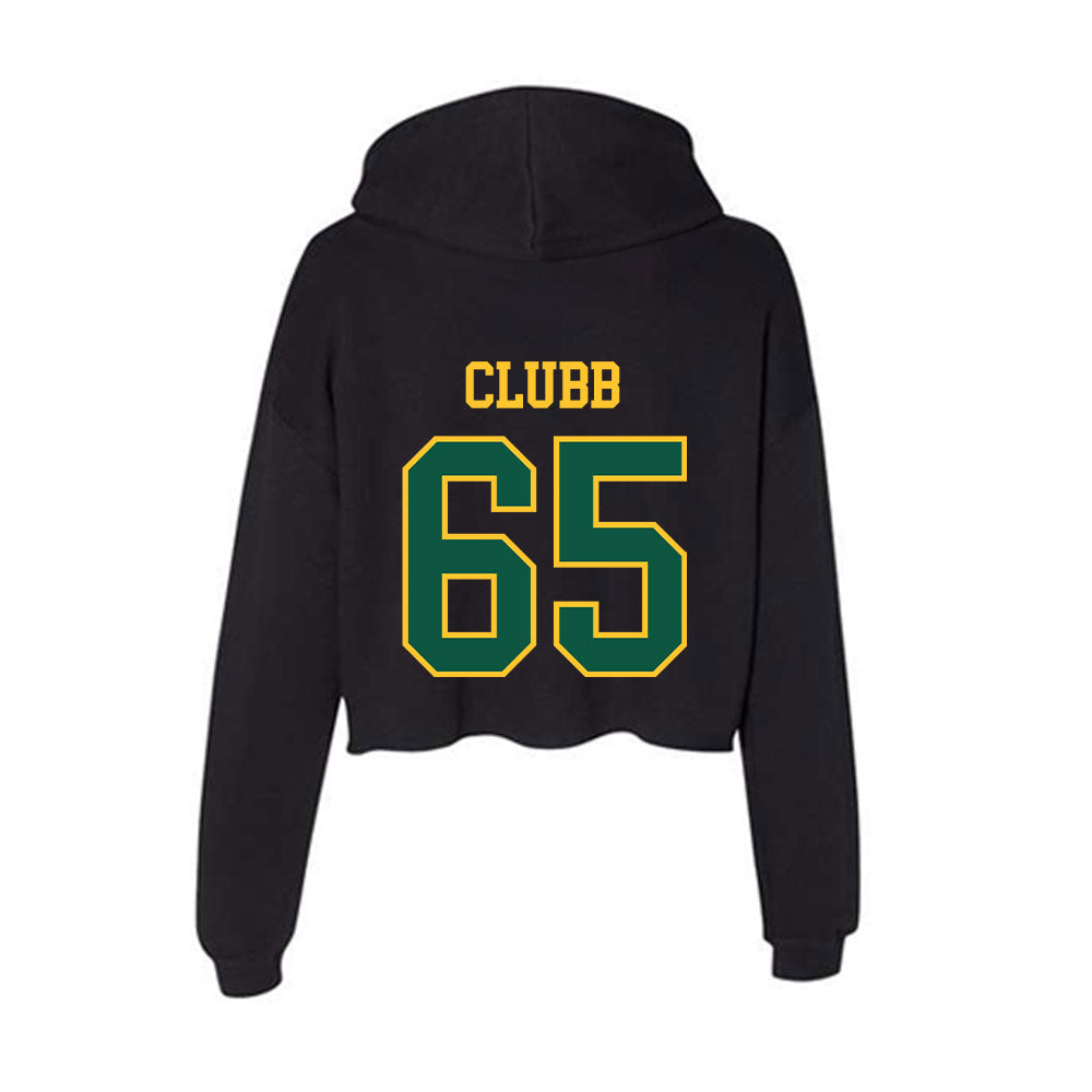NDSU - NCAA Football : Brody Clubb - Women's Crop Fleece Hoodie-1