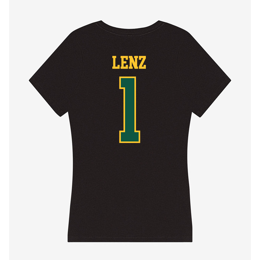 NDSU - NCAA Women's Basketball : Molly Lenz - Women's V-Neck T-Shirt-1