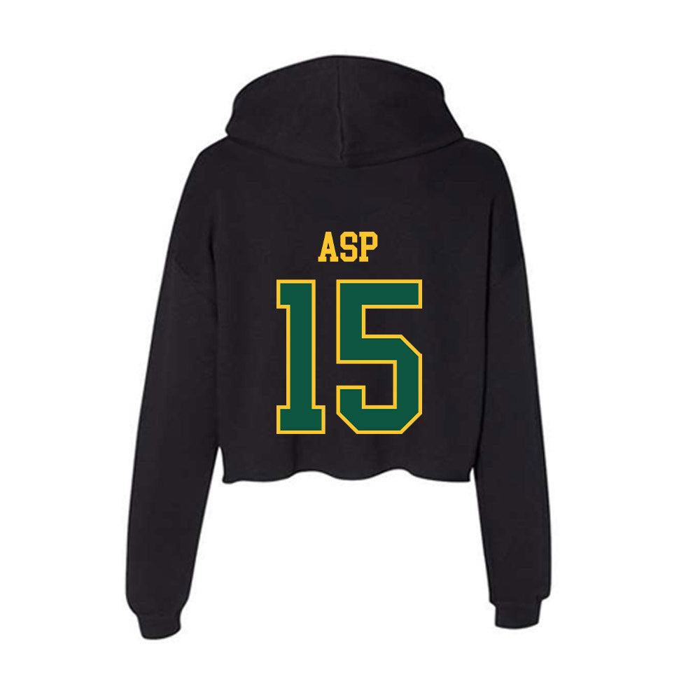 NDSU - NCAA Women's Basketball : Karrington Asp - Women's Crop Fleece Hoodie-1