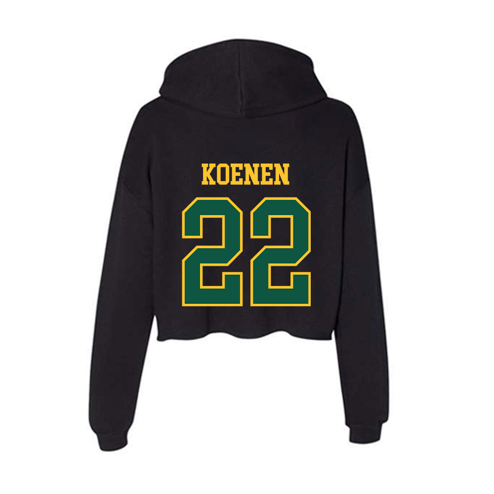 NDSU - NCAA Women's Basketball : Avery Koenen - Women's Crop Fleece Hoodie-1