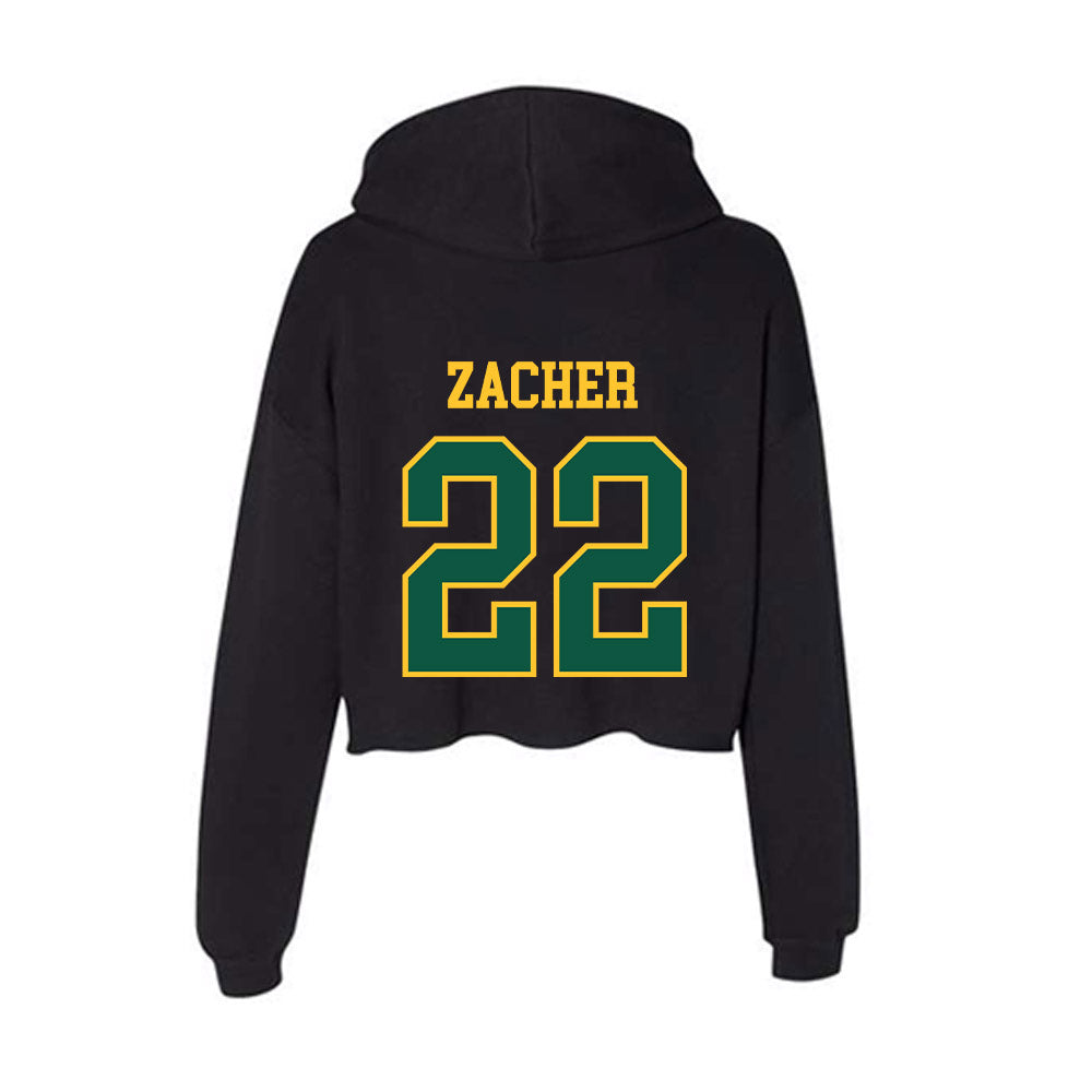 NDSU - NCAA Women's Soccer : Tyreese Zacher - Women's Crop Fleece Hoodie-1