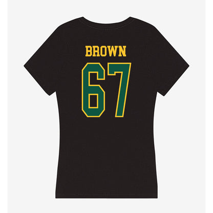 NDSU - NCAA Football : Earl Brown - Women's V-Neck T-Shirt-1