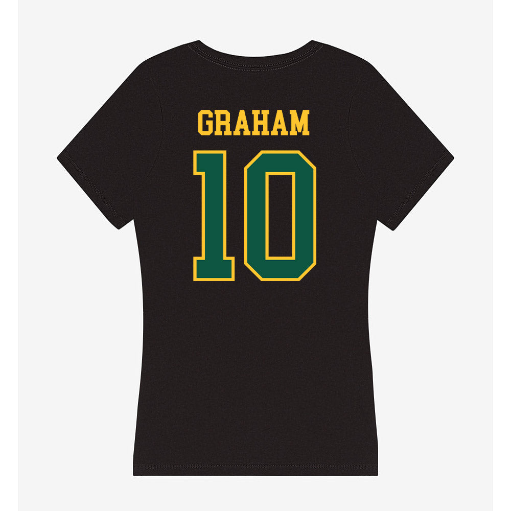 NDSU - NCAA Women's Basketball : Abby Graham - Women's V-Neck T-Shirt-1