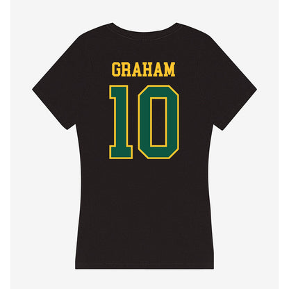 NDSU - NCAA Women's Basketball : Abby Graham - Women's V-Neck T-Shirt-1