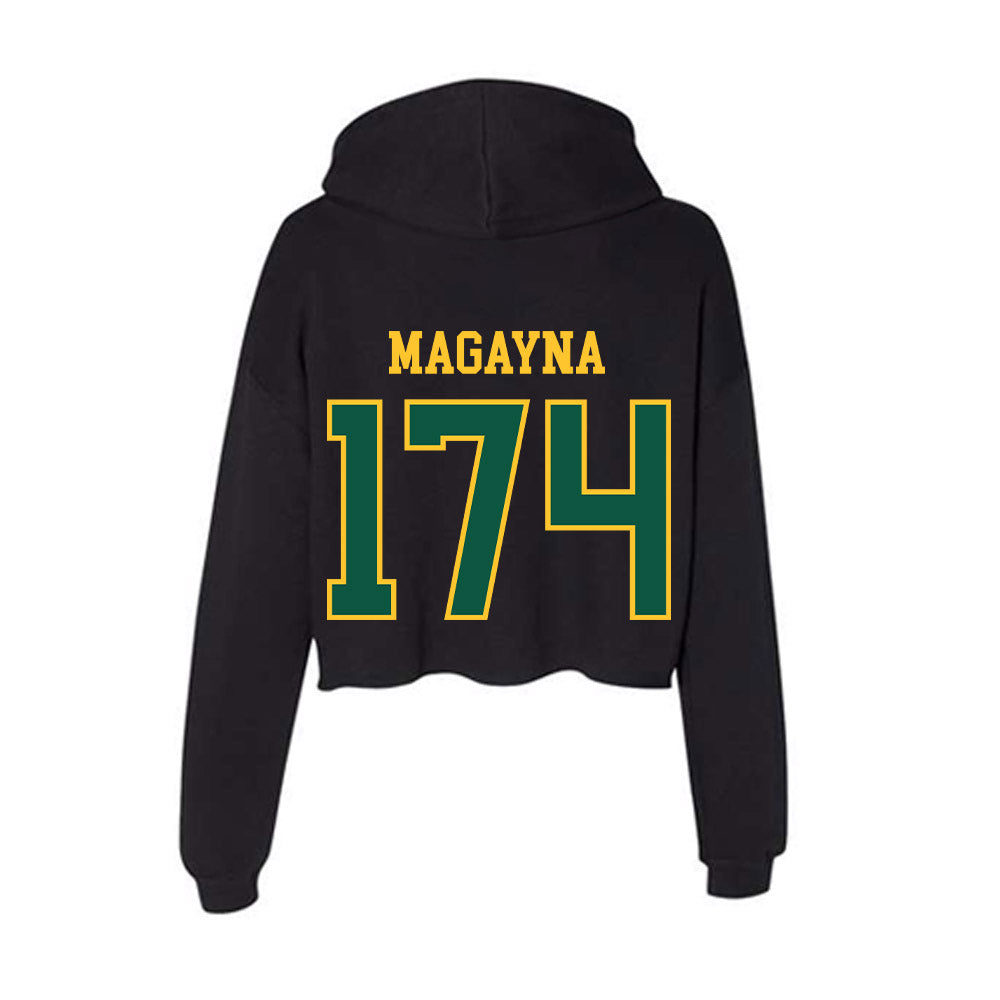 NDSU - NCAA Wrestling : Max Magayna - Women's Crop Fleece Hoodie-1