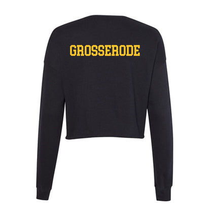 NDSU - NCAA Men's Track & Field : Reece Grosserode - Women's Cropped Crew Fleece-1