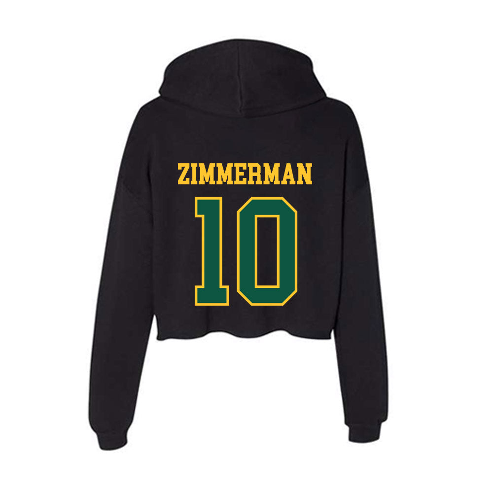 NDSU - NCAA Softball : Morgan Zimmerman - Women's Crop Fleece Hoodie-1
