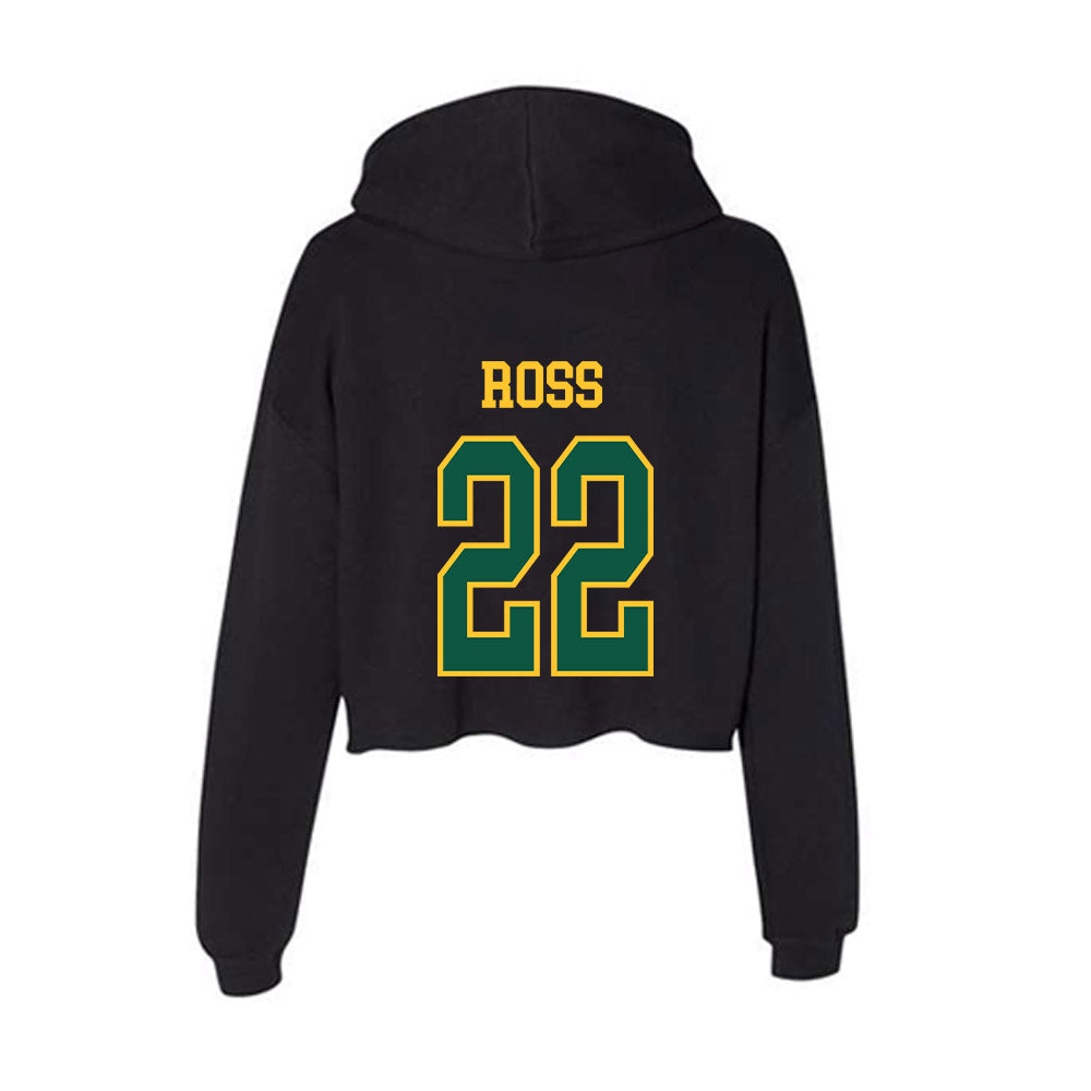 NDSU - NCAA Football : Charles Ross - Women's Crop Fleece Hoodie-1