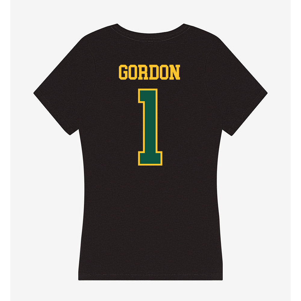 NDSU - NCAA Baseball : Noah Gordon - Women's V-Neck T-Shirt-1