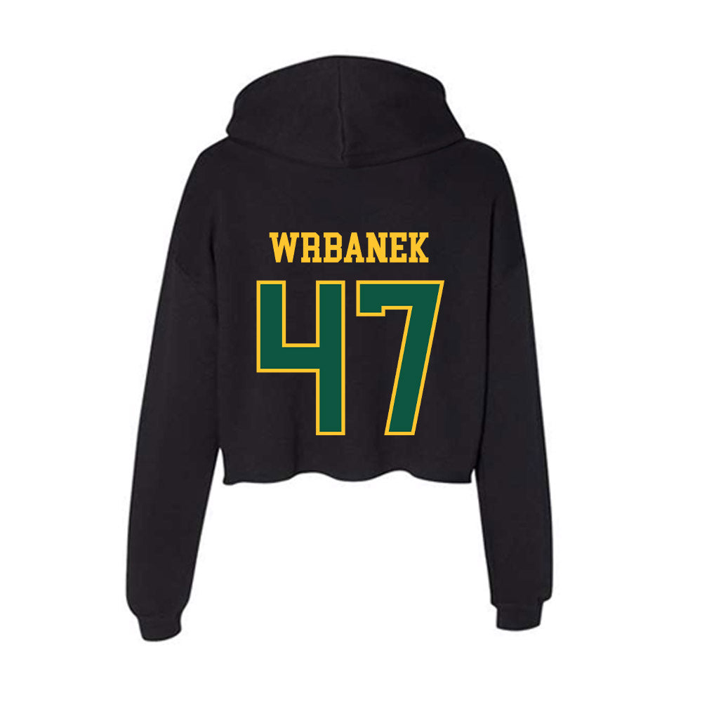 NDSU - NCAA Football : Jacob Wrbanek - Women's Crop Fleece Hoodie-1