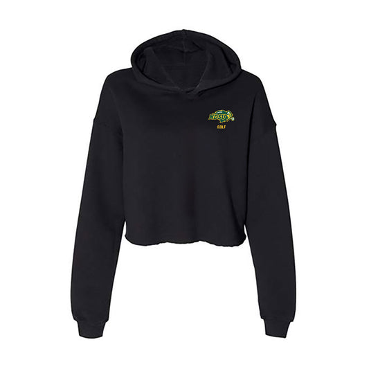 NDSU - NCAA Men's Golf : Joey Mackinac - Women's Crop Fleece Hoodie-0