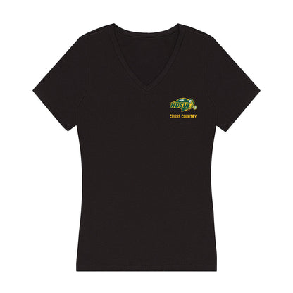 NDSU - NCAA Men's Cross Country : William Gerber - Women's V-Neck T-Shirt-0