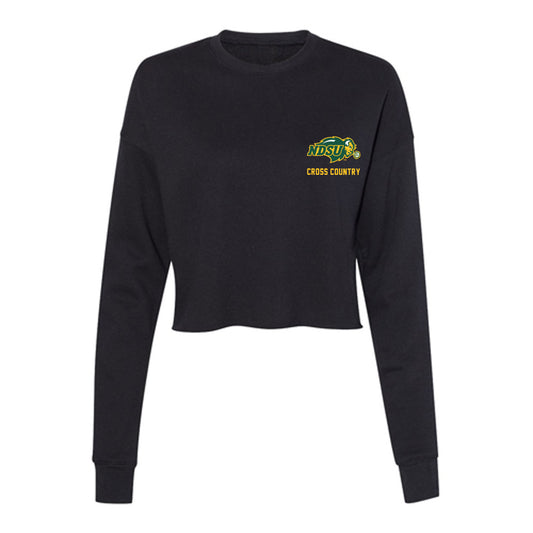 NDSU - NCAA Men's Cross Country : William Gerber - Women's Cropped Crew Fleece-0