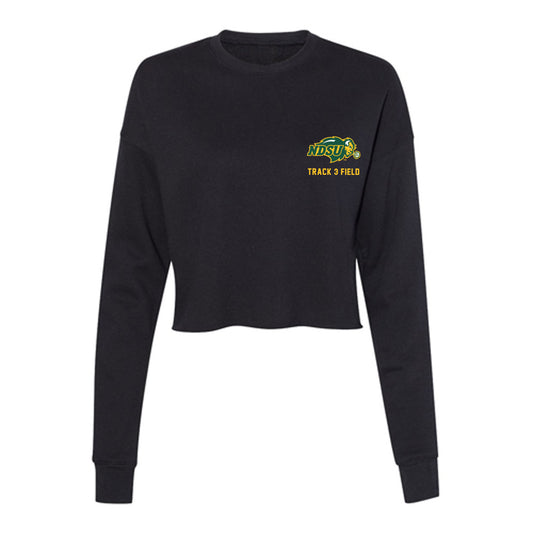 NDSU - NCAA Men's Track & Field : Carl Rekow - Women's Cropped Crew Fleece-0