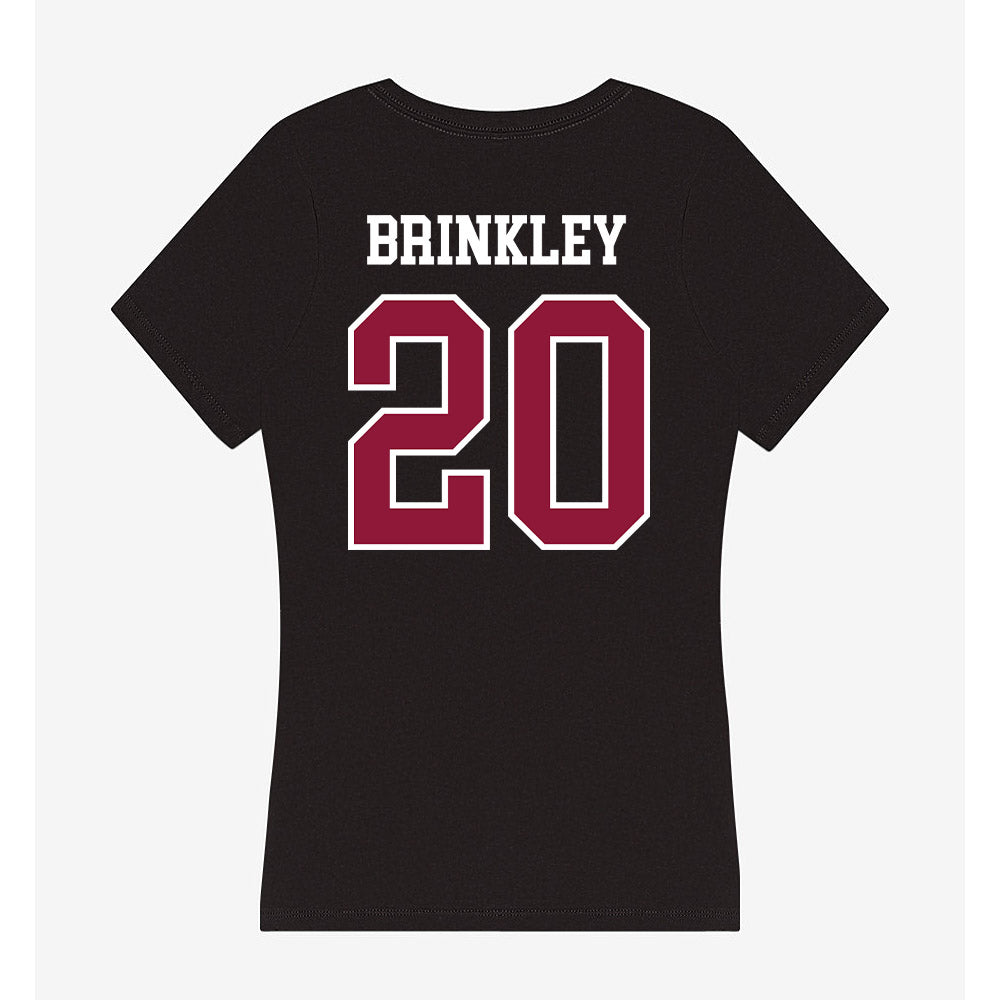 Henderson State - NCAA Softball : Abby Brinkley - Women's V-Neck T-Shirt-1