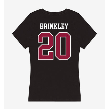 Henderson State - NCAA Softball : Abby Brinkley - Women's V-Neck T-Shirt-1