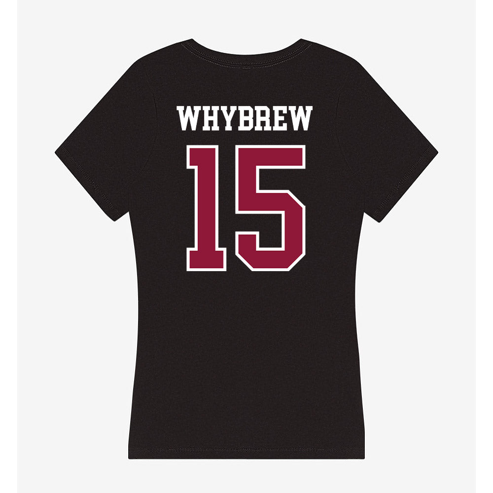 Henderson State - NCAA Men's Basketball : Tyson Whybrew - Women's V-Neck T-Shirt-1