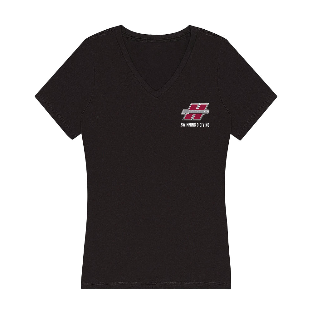 Henderson State - NCAA Women's Swimming & Diving : Monroe Chittum - Women's V-Neck T-Shirt-0