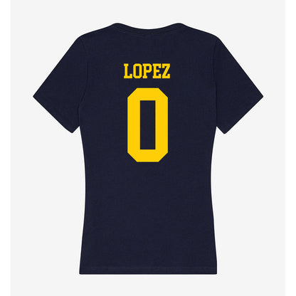 UCO - NCAA Baseball : Michael Lopez - Women's V-Neck T-Shirt-1