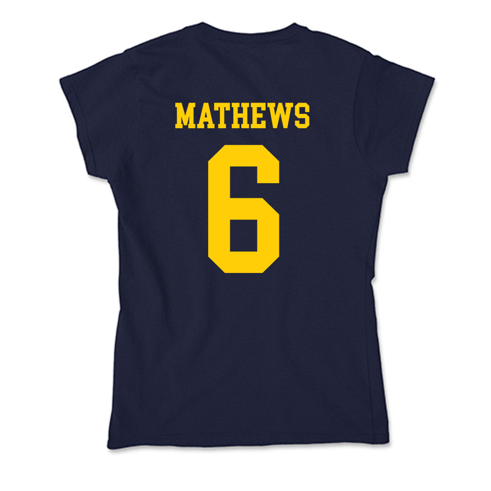 UCO - NCAA Football : Dev Mathews - Soft Style Women’s T-Shirt-1