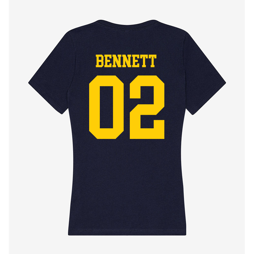 UCO - NCAA Women's Basketball : Jerney Bennett - Women's V-Neck T-Shirt-1