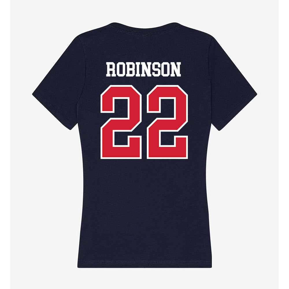 USI - NCAA Women's Soccer : Hailey Robinson - Women's V-Neck T-Shirt-1