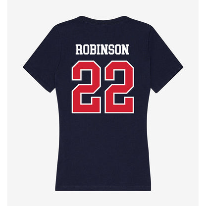 USI - NCAA Women's Soccer : Hailey Robinson - Women's V-Neck T-Shirt-1