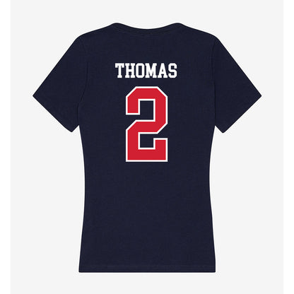 USI - NCAA Women's Volleyball : Aysa Thomas - Women's V-Neck T-Shirt-1