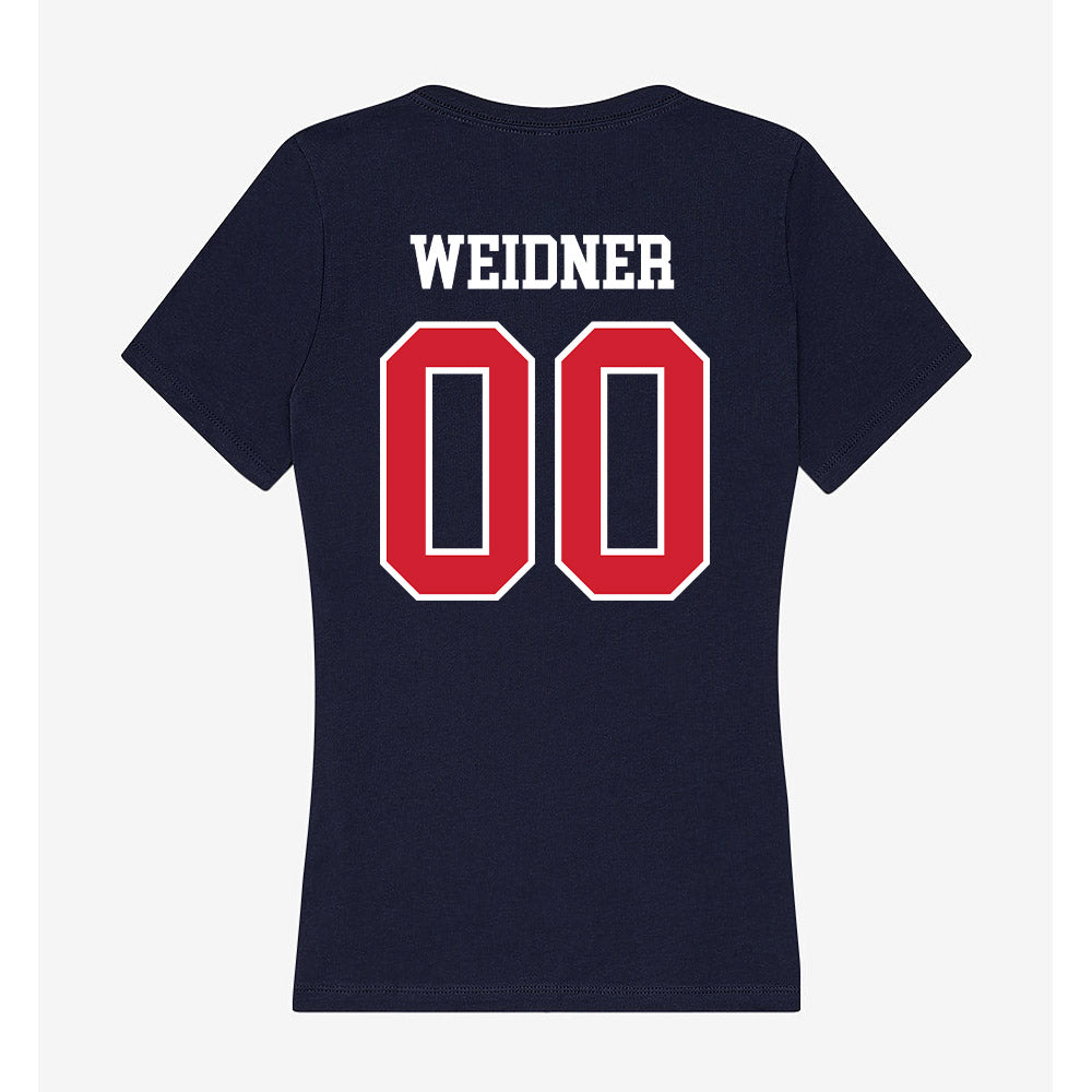USI - NCAA Men's Soccer : Isaac Weidner - Women's V-Neck T-Shirt-1