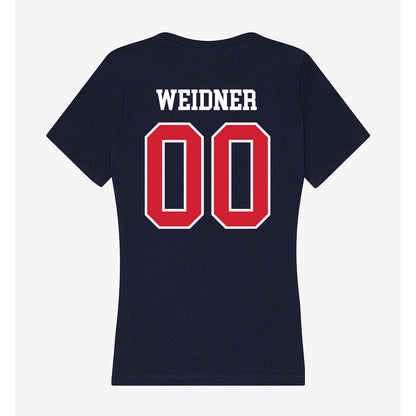USI - NCAA Men's Soccer : Isaac Weidner - Women's V-Neck T-Shirt-1