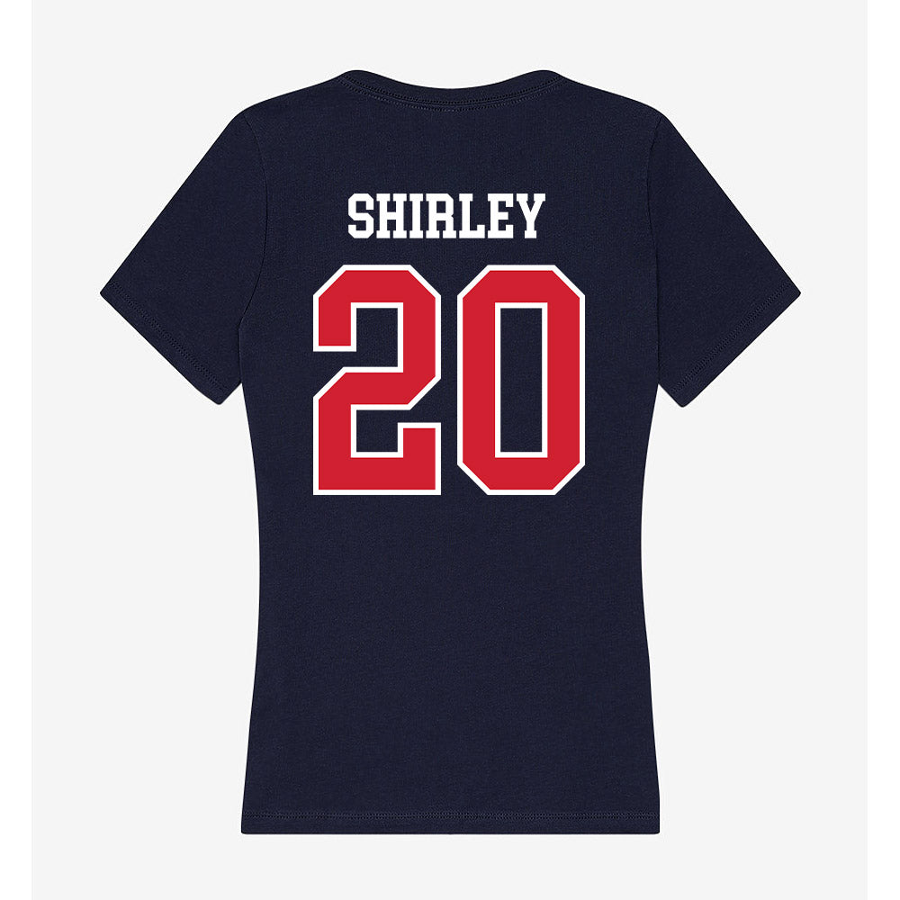 USI - NCAA Women's Basketball : Madalynn Shirley - Women's V-Neck T-Shirt-1