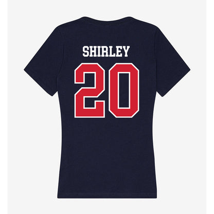 USI - NCAA Women's Basketball : Madalynn Shirley - Women's V-Neck T-Shirt-1