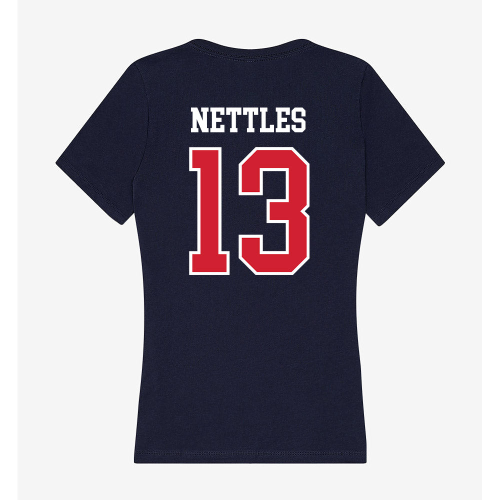 USI - NCAA Women's Volleyball : Mackenzie Nettles - Women's V-Neck T-Shirt-1