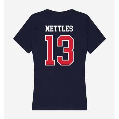USI - NCAA Women's Volleyball : Mackenzie Nettles - Women's V-Neck T-Shirt-1