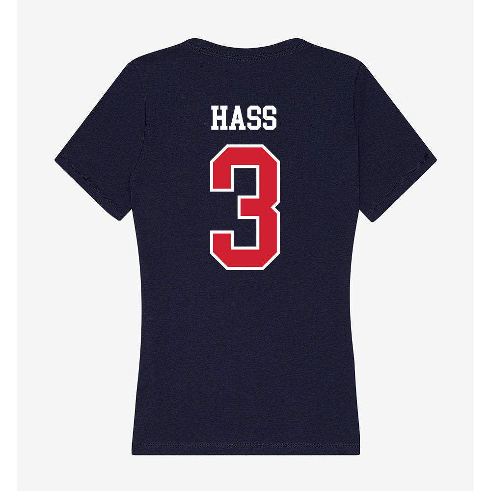 USI - NCAA Women's Soccer : Olivia Hass - Women's V-Neck T-Shirt-1