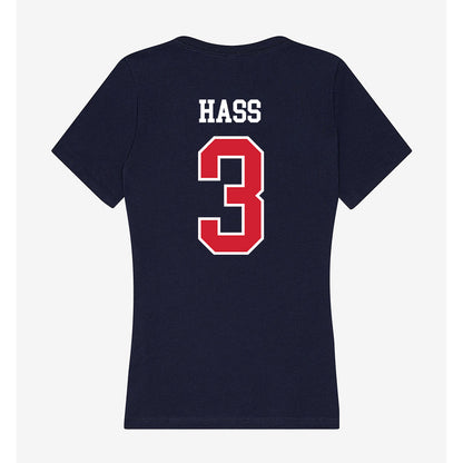 USI - NCAA Women's Soccer : Olivia Hass - Women's V-Neck T-Shirt-1