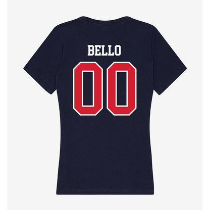 USI - NCAA Men's Soccer : Kadiri Bello - Women's V-Neck T-Shirt-1