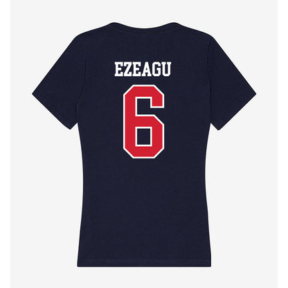 USI - NCAA Men's Basketball : Ben Ezeagu - Women's V-Neck T-Shirt-1