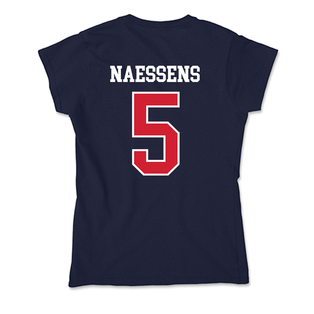 USI - NCAA Men's Soccer : Zach Naessens - Soft Style Women’s T-Shirt-1