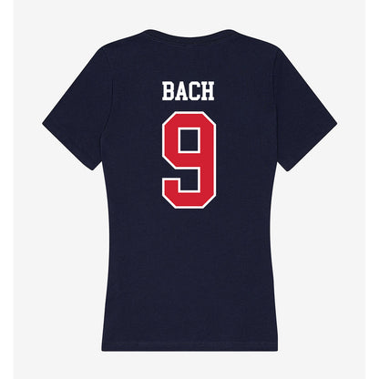 USI - NCAA Women's Volleyball : Grace Bach - Women's V-Neck T-Shirt-1