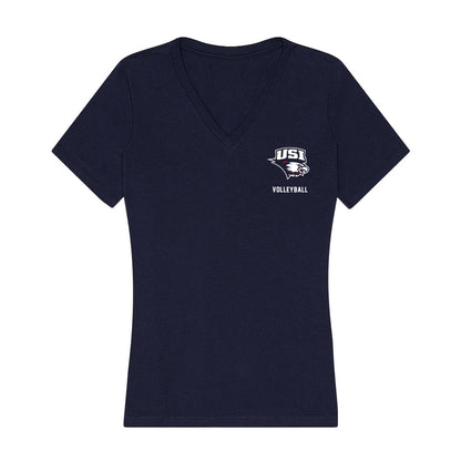 USI - NCAA Women's Volleyball : Leah Coleman - Women's V-Neck T-Shirt-0