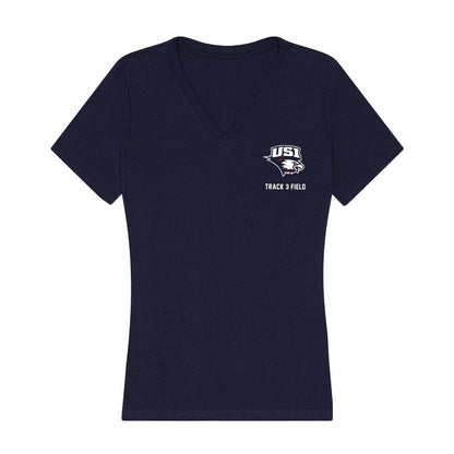 USI - NCAA Men's Track & Field : Gavin Thompson - Women's V-Neck T-Shirt-0