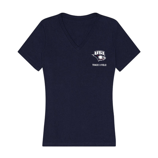 USI - NCAA Men's Track & Field : Gavin Thompson - Women's V-Neck T-Shirt-0