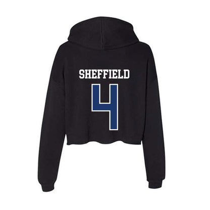 FGCU - NCAA Baseball : Andrew Sheffield - Women's Crop Fleece Hoodie-1