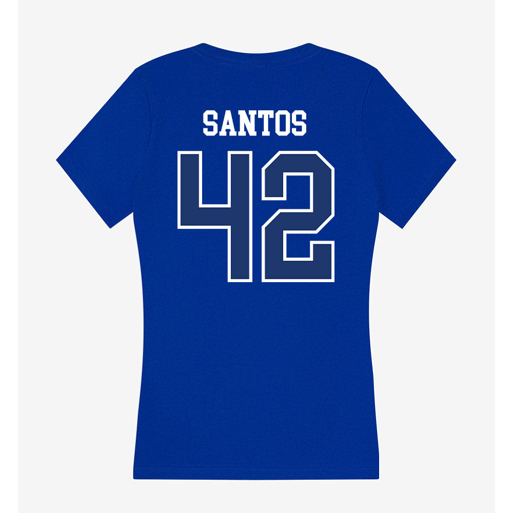 FGCU - NCAA Baseball : Juan Santos - Women's V-Neck T-Shirt-1