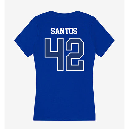 FGCU - NCAA Baseball : Juan Santos - Women's V-Neck T-Shirt-1