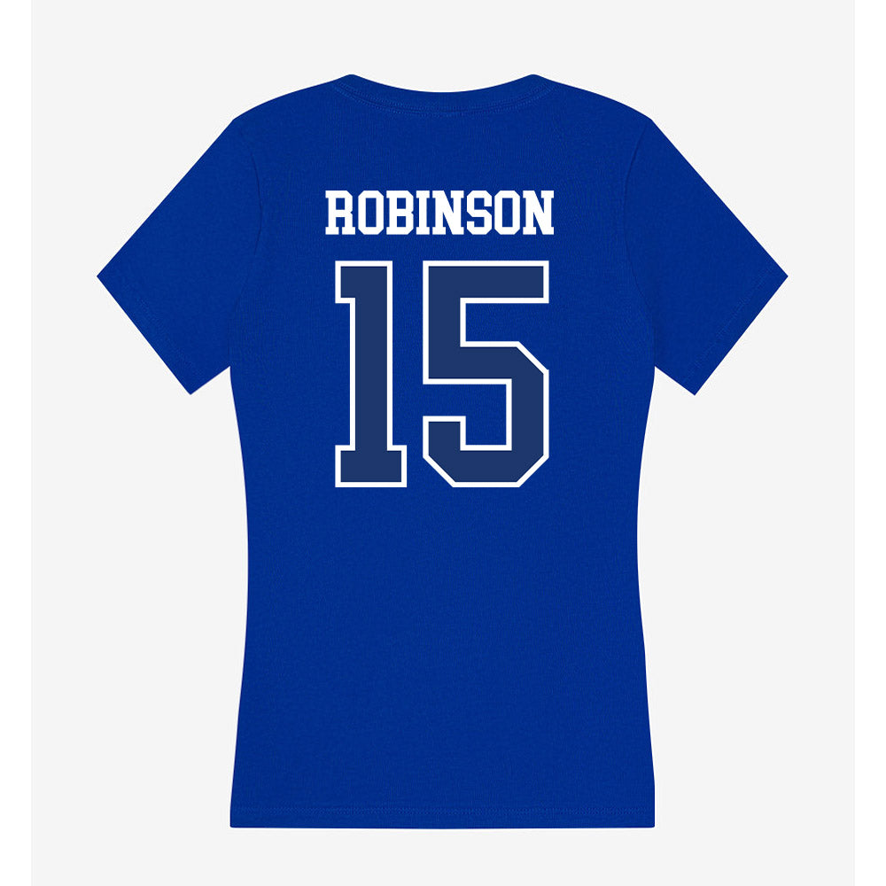 FGCU - NCAA Women's Soccer : Ryanne Robinson - Women's V-Neck T-Shirt-1