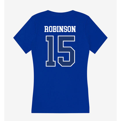 FGCU - NCAA Women's Soccer : Ryanne Robinson - Women's V-Neck T-Shirt-1