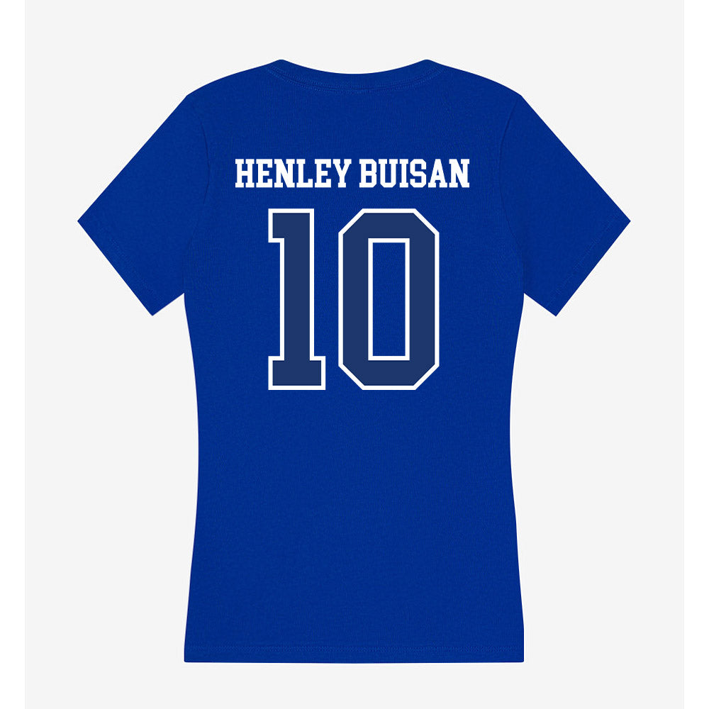 FGCU - NCAA Women's Soccer : Maya Henley Buisan - Women's V-Neck T-Shirt-1